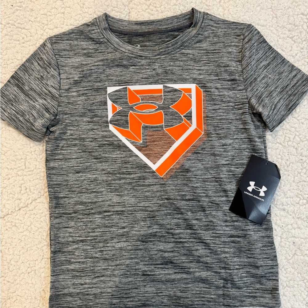 Under Armour Gray and Orange Shirt